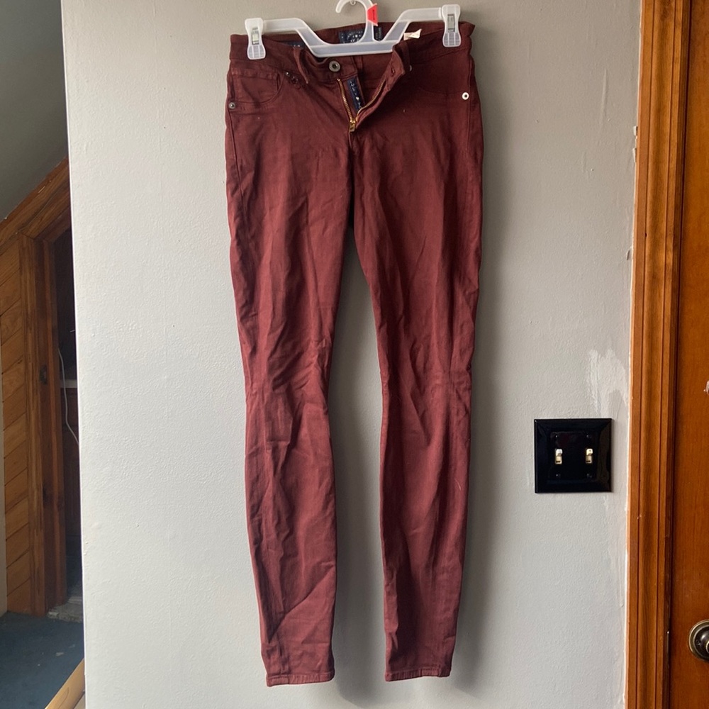 Maroon jeans